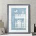 Williston Forge 'Details of French Architecture I' by Paul Cezanne - Picture Frame Painting Print Paper, Solid Wood in Blue | 24 H x 18 W in | Wayfair