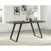 Foundry Select Symone Counter Height Dining Table Wood in Black/Brown/Gray | 36 H x 80 W x 34 D in | Wayfair F80711364683474FAE5C3379D0E799E4