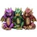 World Menagerie 3 Piece Pekin Wise Baby Dragon See Hear Speak No Evil Figurine Set Resin | 3.25 H x 5.5 W x 2.25 D in | Wayfair