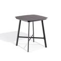 Oxford Garden Eiland Powder Coated Aluminum Outdoor Bar Table Metal in Black/Gray | 41 H x 36 W x 36 D in | Wayfair ED36BRC