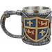 Winston Porter Marilag Lion & Fleur De Lis Coat of Arms Heraldry Medieval Renaissance Crusader Knight Suit of Armor Coffee Mug Stainless Steel | Wayfair