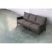 Bayou Breeze Rebeca Patio Sofa w/ Cushions Wicker/Rattan/Olefin Fabric Included in Gray | 31.9 H x 84.5 W x 33.5 D in | Wayfair