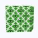 The Holiday Aisle® Vivien Celtic Shield Of Clovers 12 Piece Napkin Set Polyester in Gray/Green/White | 18 W x 18 D in | Wayfair