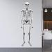 Ebern Designs Skeleton Peel & Stick Spooky Wall Decal Vinyl in Gray/White | 72 H x 24 W in | Wayfair A2E79E403A264A93921A684932B199D0