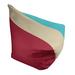 East Urban Home Arizona Standard Bean Bag Cover Polyester/Fade Resistant in Red/Brown | 42 H x 38 W x 2 D in | Wayfair