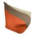 East Urban Home San Francisco Standard Classic Bean Bag Polyester/Fade Resistant in Orange/Brown | 42 H x 38 W x 31 D in | Wayfair