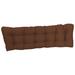 Latitude Run® Twill Indoor Seat Cushion Polyester/Cotton Blend in Brown | 5 H x 55 W in | Outdoor Furniture | Wayfair