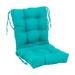 Latitude Run® Twill Indoor Seat/Back Cushion Polyester/Cotton Blend in Green/Blue | 4.5 H x 18 W x 18 D in | Outdoor Furniture | Wayfair