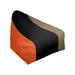 East Urban Home San Francisco Standard Classic Bean Bag Polyester/Fade Resistant in Orange/Black/Brown | 30 H x 27 W x 27 D in | Wayfair