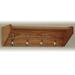 Charlton Home® Kyser Wall Mounted Coat Rack Wood/Metal in Gray/Brown | 8.5 H x 24.75 W x 9 D in | Wayfair E0087AB8CDB94603A434605D269D66B9