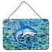 Breakwater Bay Shark Hanging Prints Wall Décor Metal in Blue/Gray | 8 H x 12 W x 0.03 D in | Wayfair 56EC1438C2B9492B9B3794A1B2CE8466