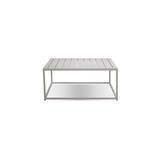 Wade Logan® Aroara Aluminum Outdoor Side Table Metal in White | 16 H x 36 W x 36 D in | Wayfair B0649F74BDC94223B968B1A4AF5FFC19