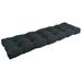 Latitude Run® Twill Indoor Seat Cushion Polyester/Cotton Blend in Black | 5 H x 55 W in | Outdoor Furniture | Wayfair