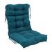 Latitude Run® Microsuede Indoor Seat/Back Cushion Polyester in Green/Blue | 4.5 H x 20 W x 20 D in | Outdoor Furniture | Wayfair