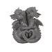World Menagerie Searingtown Small Dragon Couple Garden Stone Resin/Plastic in Gray | 4 H x 2.75 W x 4.75 D in | Wayfair