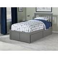 Huntsville Solid Wood Platform Bed by Harper Orchard kids Wood in Gray | 41.75 H x 43.63 W x 77 D in | Wayfair 448F5F1B0DF5491A9AE61A83268F85DC