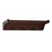 Winston Porter Annafran Wall Mounted Coat Rack Wood/Metal in Brown | 5 H x 25 W x 13 D in | Wayfair 5764428BF66A4B8FBB8275570BDDA6E2