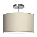 Seascape Lamps Thao 1 - Light Unique Drum Pendant in White/Brown | 11 H x 24 W x 24 D in | Wayfair SL_TH24_CR