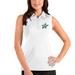 Women's Antigua White Dallas Stars Tribute Sleeveless Polo