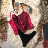 Victoria's Secret Intimates & Sleepwear | Brand New Victoria Secret Sexy Set. | Color: Black/Pink | Size: M