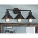 Williston Forge Wynnewood 3-Light Vanity Light in Black | 9.29 H x 27.25 W x 9 D in | Wayfair C5CA354D65EB45A791A761435D90344C