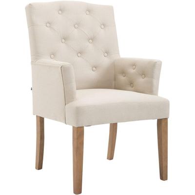 CLP - Esszimmerstuhl Sugar im Chesterfield-Stil antik-hell creme Image