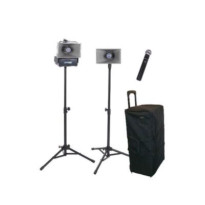 AmpliVox Wireless Handheld Half-Mile Hailer Kit Bl...