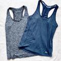 Under Armour Tops | 2 Under Armour Moisture Wicking Workout Tanks | Color: Black/Gray | Size: M