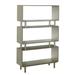 Everly Quinn Camylle Standard Bookcase Wood in Gray/Yellow | 59.5 H x 34.6 W x 11.75 D in | Wayfair 14974C4E320E4C57AEE3F63DED7100BD