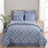 Your Life Style Queen Comforter Set, Almaria (Soft Blue) by Donna Sharp - American Heritage Textiles Y00430