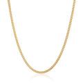 Kuzzoi 0102542120 Exclusive Men's Necklace Gold with Curb Links (5 mm) Polished for Pendant, Solid Chain for Man or Boyfriend, Robust Men's Necklace Made of 925 Sterling Silver Gold-Plated gold