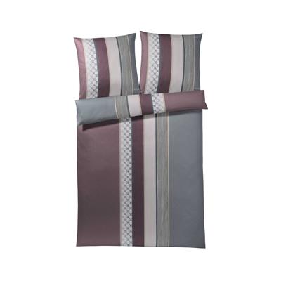 JOOP! »Cornflower Stripes« Deep Wine 4069-01 Bettwäsche / 155x220 cm / 80x80 cm