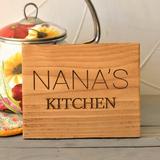 Gracie Oaks Nana's Kitchen Wall Décor, Solid Wood in Brown | 5 H x 7 W x 1 D in | Wayfair 2187DC1501FE413E97796E3DE7EFC827