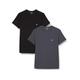 Emporio Armani Men's Multipack-Pure Cotton 2-Pack T-Shirt, Black (Nero/Anthracite 00520), Medium