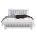 Queen Bed Metallic White/Marble in White - Global Furniture USA SANTORINI-WH-QB