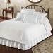 Botanica Woven Matelasse Coverlet, Full / Double, White