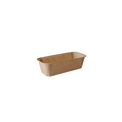 PAPSTAR 200 Backformen "pure" eckig 523 ml 5 cm x 8,5 cm x 18,8 cm braun Image