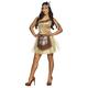 Boland - Kostüm Indianerin, Trägerkleid mit Schürze, Arm- und Stirnband, für Damen, Squaw, Häuptlingstochter, Verkleidung, Fasching, Mottoparty