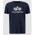 Alpha Industries Basic Reflective Print T-Shirt, blau, Größe M