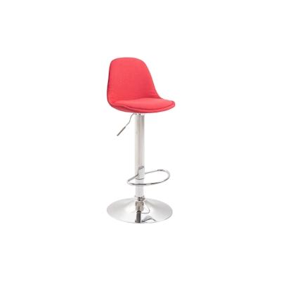 CLP Barhocker Kiel Stoff chrom/rot Image