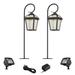 Mosconi Textured Black 6-Piece LED Path and Flood Light Set