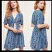 Anthropologie Dresses | Blue Patterned Dress From Anthropologie | Color: Blue | Size: 2