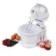 Progress EK3593P Electric 2 in 1 Twin Hand & Stand Mixer, 2 Litre Bowl, 5 Speed, Chrome Dough Hooks/Beaters, 250 W, White, Perfect for Baking, Home Catering, Ideal for Bread, Cake, Scones,