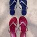 American Eagle Outfitters Shoes | American Eagle Sparkly Flipflops | Color: Blue/Pink | Size: 7.5