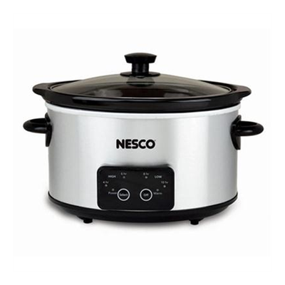 New The Metal Ware DSC-4-25 Nesco Slow Cooker Digi SS 4Qt