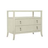 Bernhardt East Hampton 2 - Drawer Bachelor's Chest in Cerused Linen Wood in Brown/Gray/White | 30 H x 37.25 W x 19.5 D in | Wayfair 395230