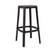 TOOU Cadrea Counter & Bar Stool w/ Padded Seat Plastic/Acrylic/Upholstered/Leather in Black/Brown | 30 H x 17 W x 17 D in | Wayfair TO-1722CF-1776B