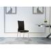 Orren Ellis Vashila Leather Reclining Dining Chair Upholstered/Genuine Leather in Black | 37.8 H x 18.11 W x 21.85 D in | Wayfair