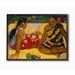 Stupell Industries 'Resting Portraits Native Figures Classic' by Paul Gauguin - Painting Print Wood in Brown | 11 H x 14 W x 1.5 D in | Wayfair