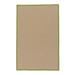 White 24 x 0.5 in Area Rug - Bayou Breeze Mulfo Braided Beige/Green Area Rug Polypropylene | 24 W x 0.5 D in | Wayfair